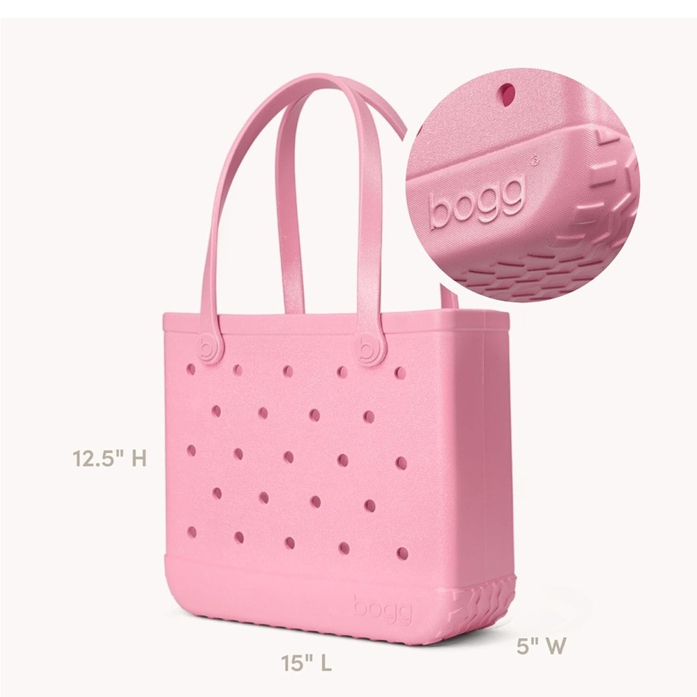 Bubblegum shimmery medium BOGG bag nwt